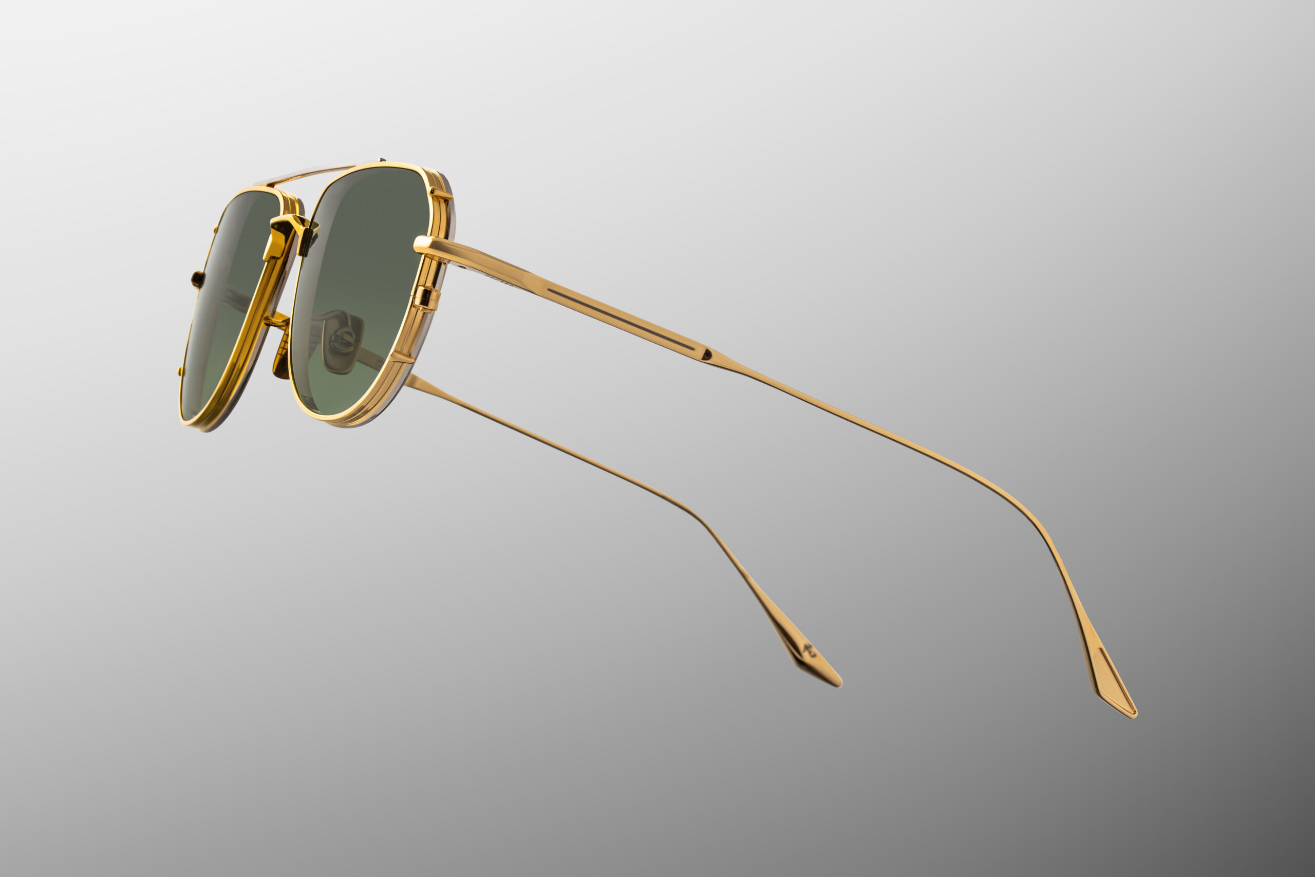 Sunglasses Model Cendrars in Color Musket with Moss gradient lenses from Jacques Marie Mage