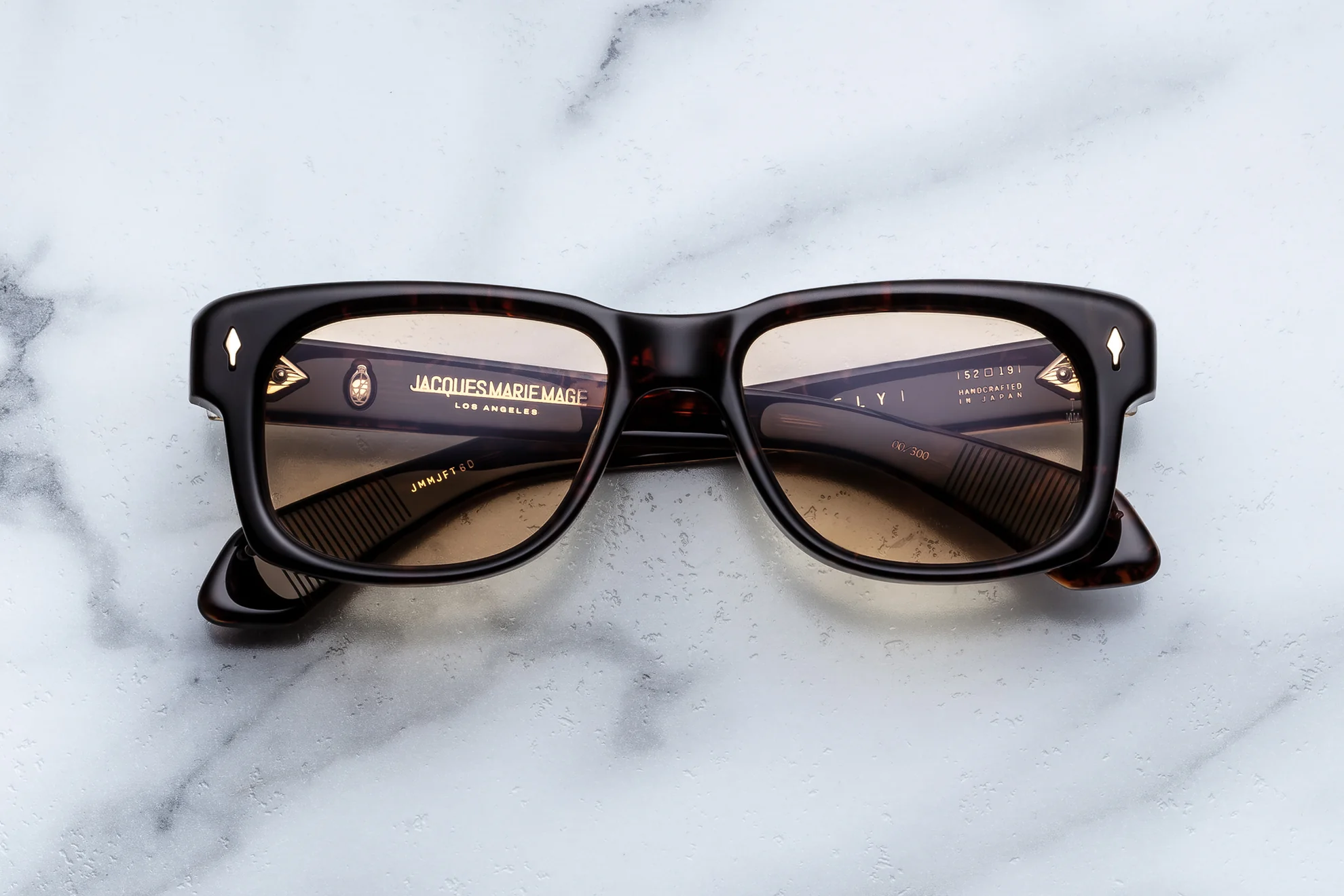 Sunglasses Model Fly in Color Agar with Yellow lenses fom Jacques Marie Mage