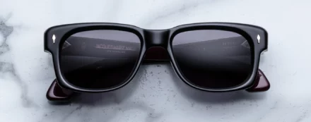 Sunglasses Model Fly in Color Bloodstone with Jet lenses fom Jacques Marie Mage