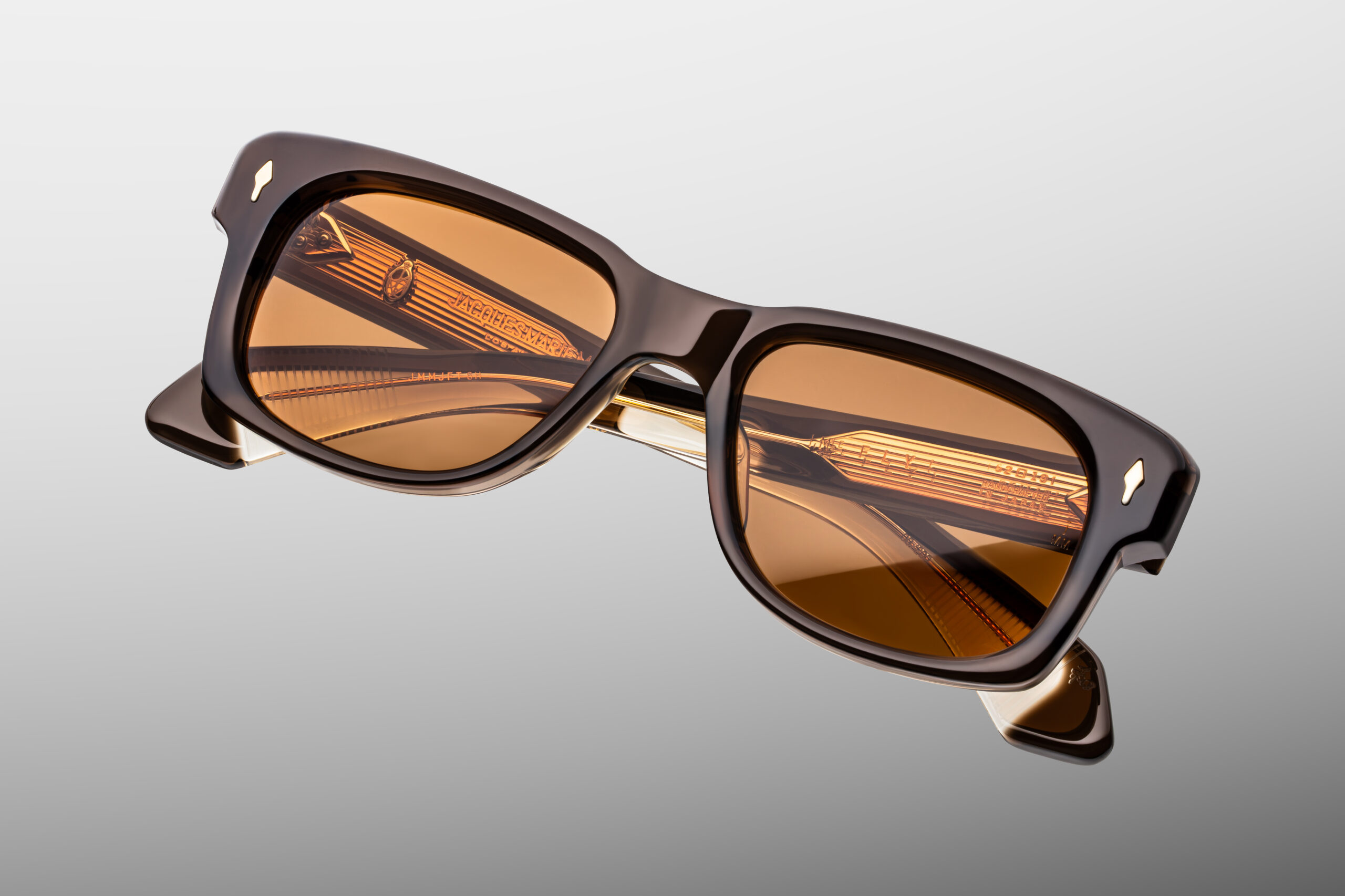 Sunglasses Model Fly in Color London with Orange lenses fom Jacques Marie Mage