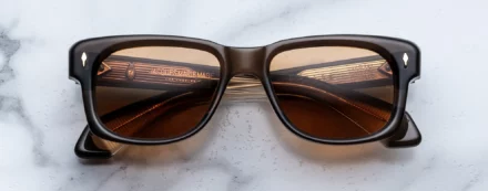 Sunglasses Model Fly in Color London with Orange lenses fom Jacques Marie Mage