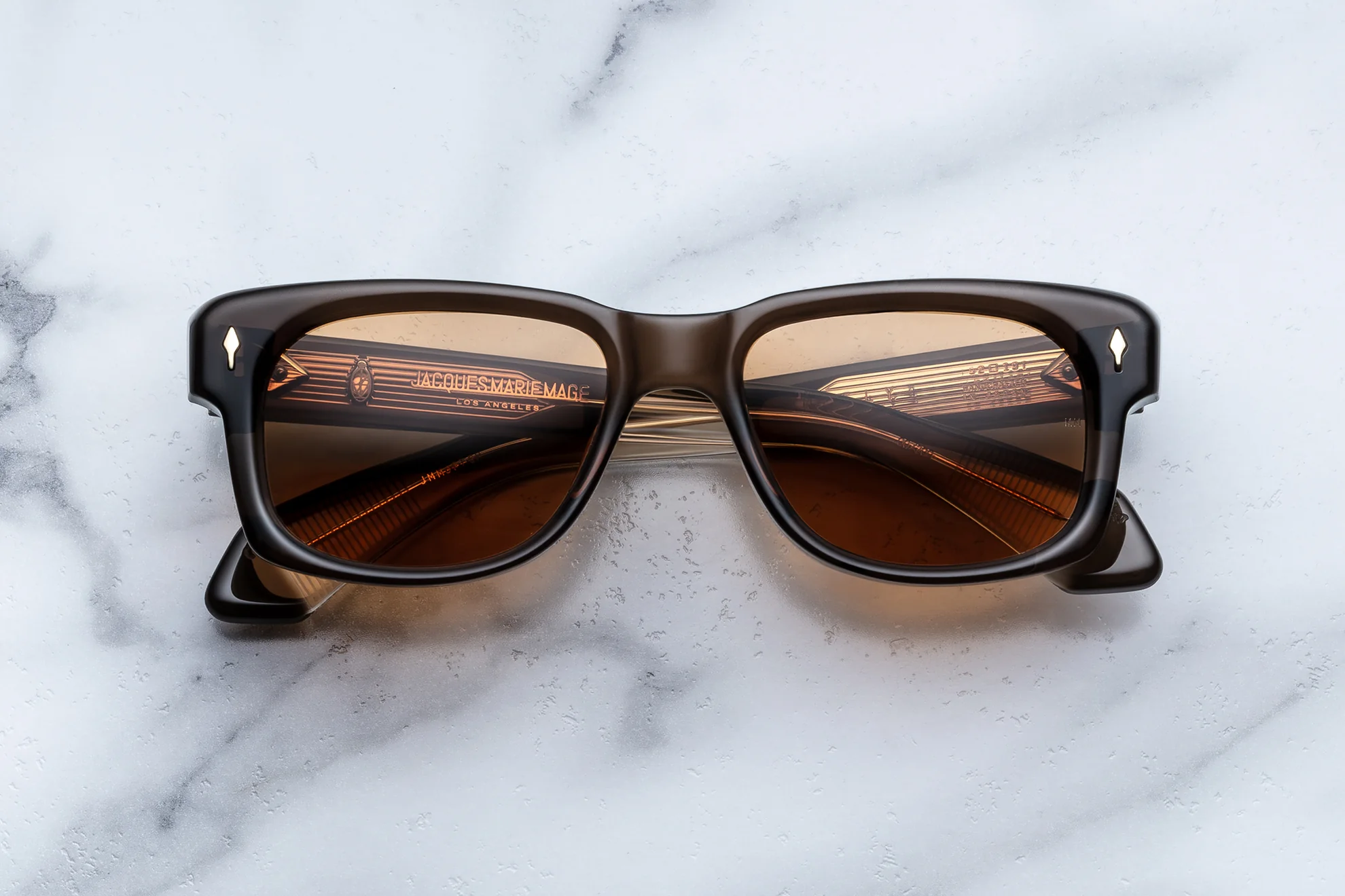 Sunglasses Model Fly in Color London with Orange lenses fom Jacques Marie Mage