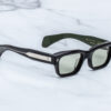 Sunglasses Model Jeff in Color Cobra with Light Bottle green lenses from Jacques Marie Mage