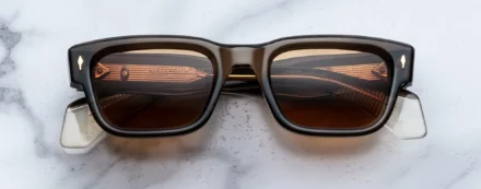 Sunglasses Model Jeff in Color London with Orange lenses from Jacques Marie Mage