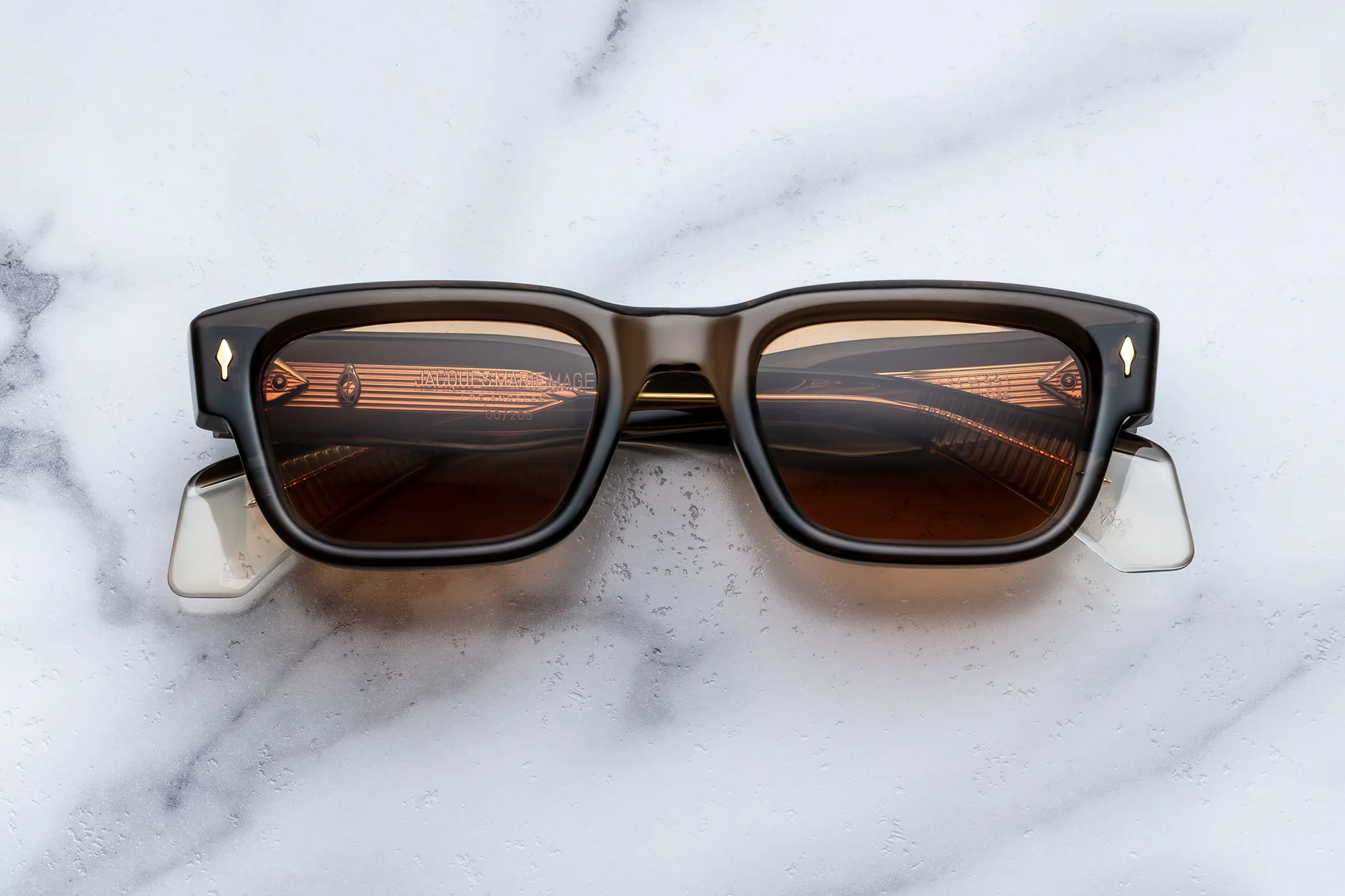 Sunglasses Model Jeff in Color London with Orange lenses from Jacques Marie Mage