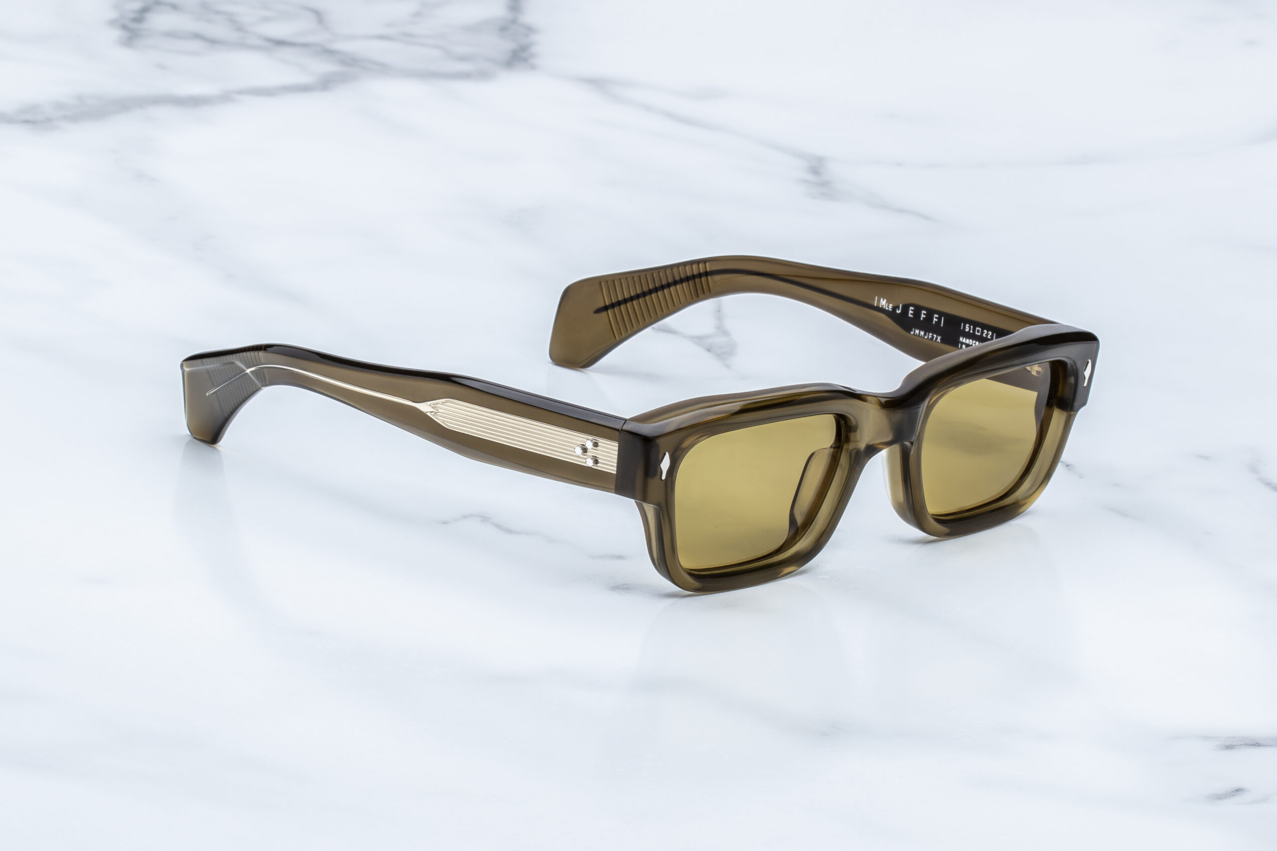 Sunglasses Model Jeff in Color Sunglasses Model Jeff in Color London with Orange lenses from Jacques Marie Mageolvox with Olive lenses from Jacques Marie Mage