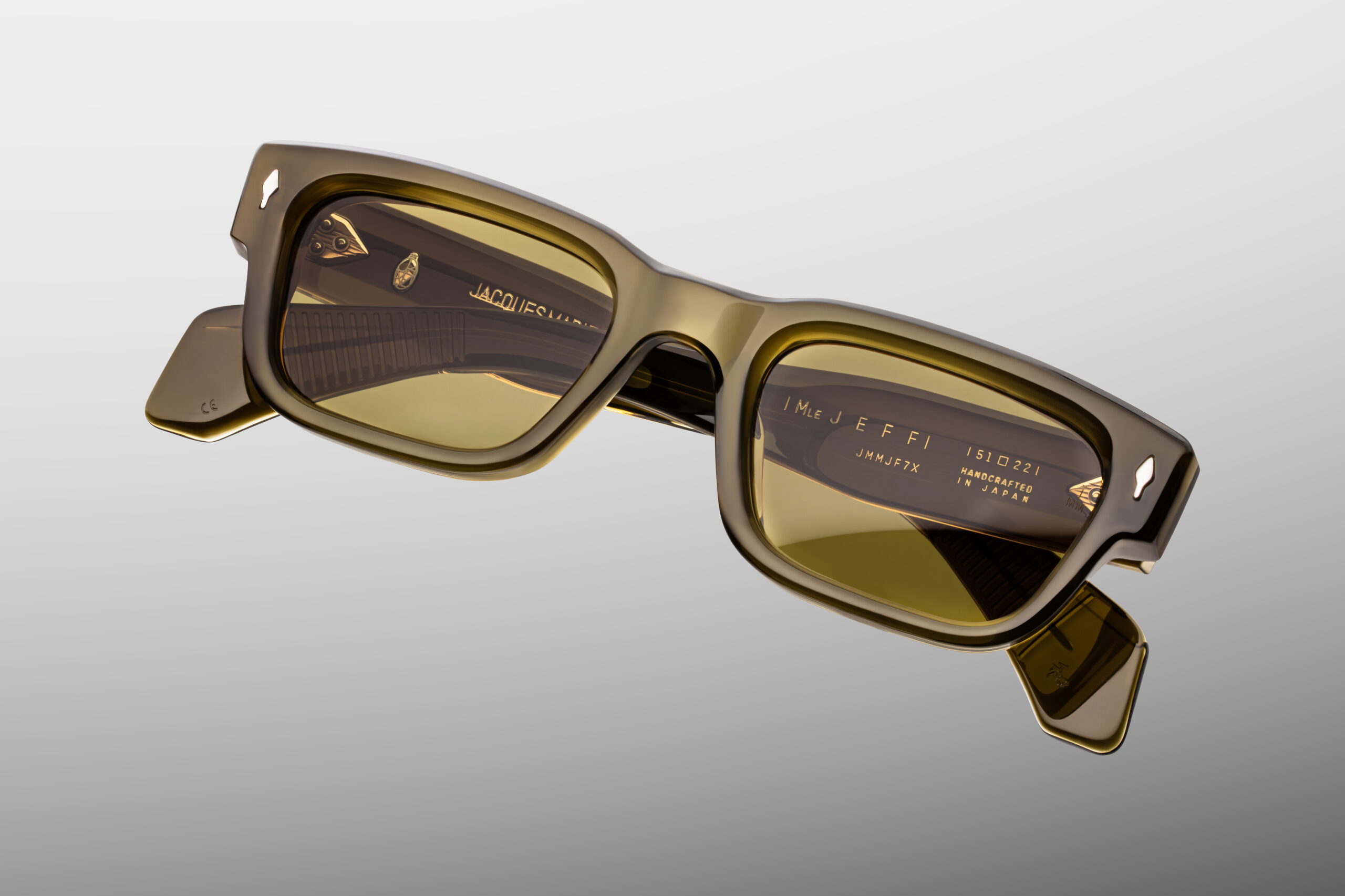 Sunglasses Model Jeff in Color Sunglasses Model Jeff in Color London with Orange lenses from Jacques Marie Mageolvox with Olive lenses from Jacques Marie Mage