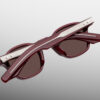 Sunglasses Model Zephirin in color Bordeaux Empire with deep brown lenses from Jacques Marie Mage