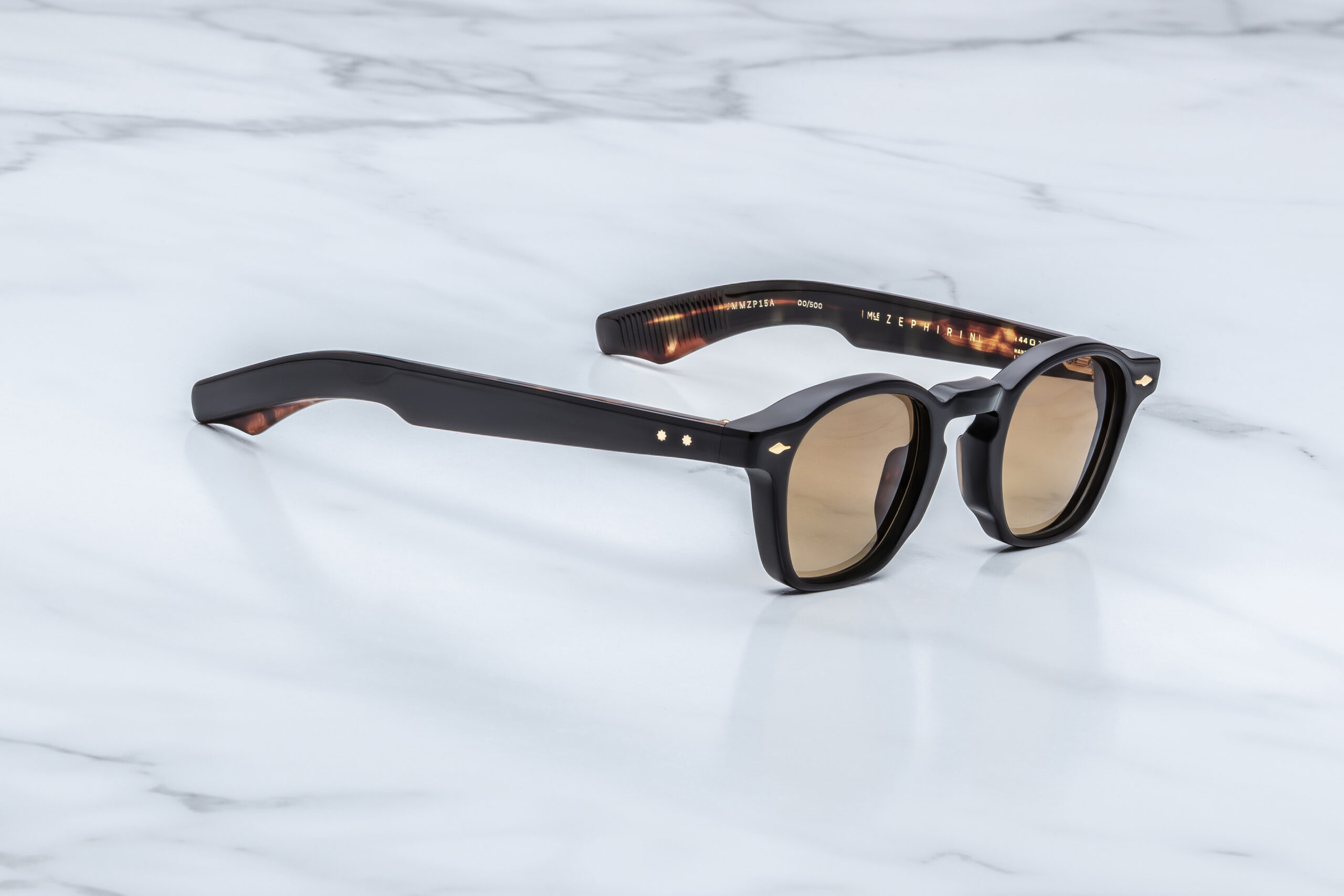 Sunglasses Model Zephirin in color Noir 15 with Brown lenses from Jacques Marie Mage