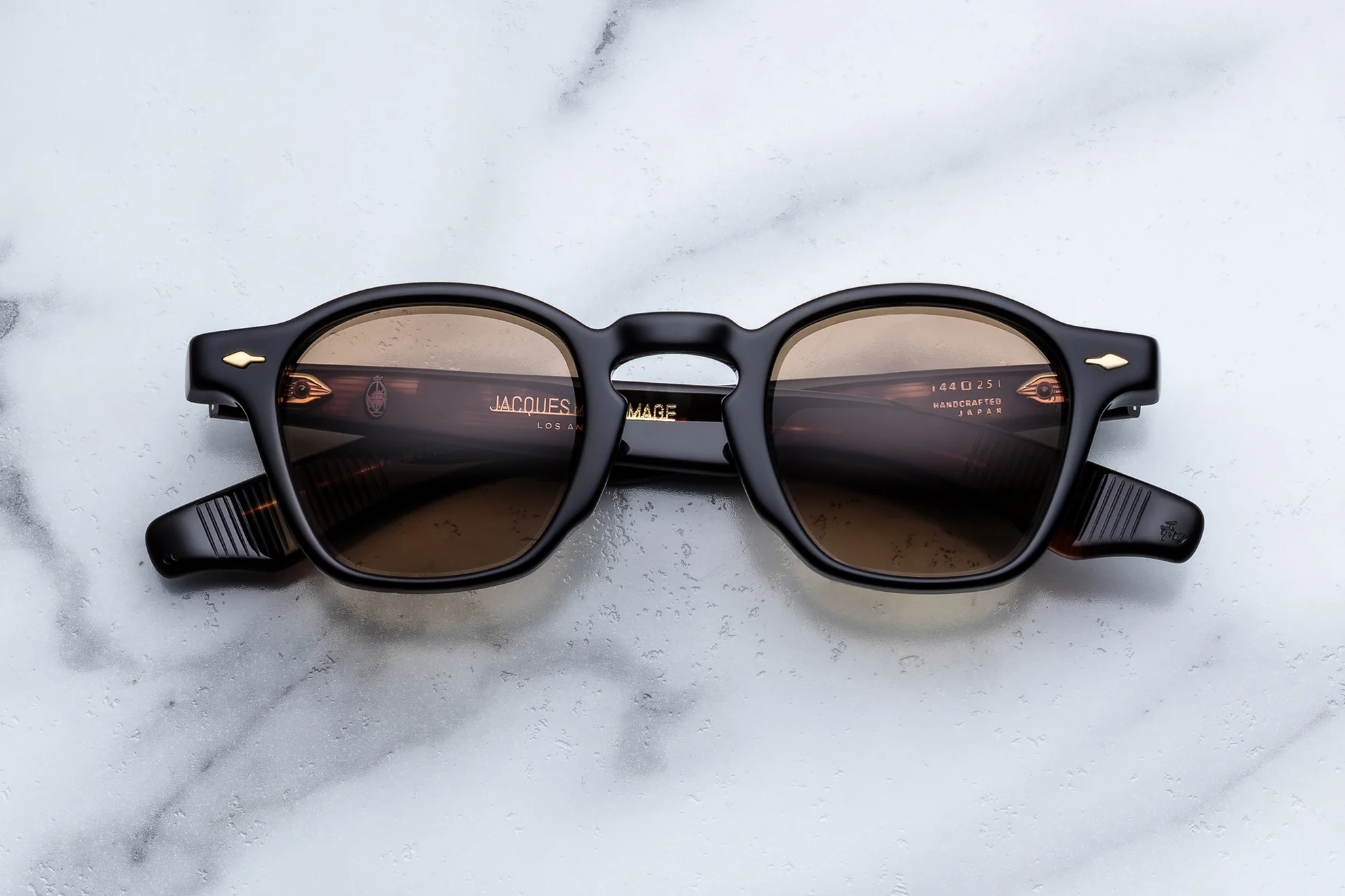 Sunglasses Model Zephirin in color Noir 15 with Brown lenses from Jacques Marie Mage