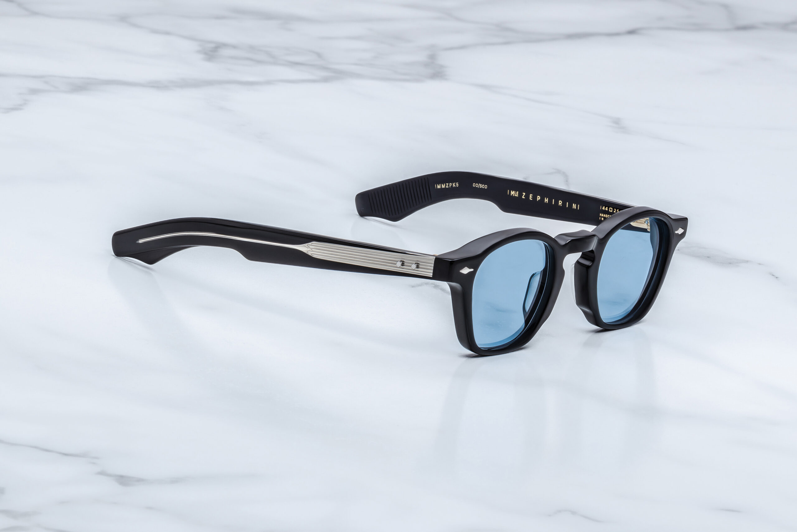 Sunglasses Model Zephirin in Color Obscure with Serene Blue lenses from Jacques Marie Mage