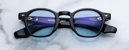 Sunglasses Model Zephirin in Color Obscure with Serene Blue lenses from Jacques Marie Mage