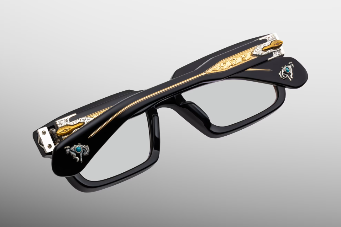 Optical Frame Model Belvedere in Color Smoke with Superlight Brown lenses from Jacques Marie Mage's Last Frontier Special collection