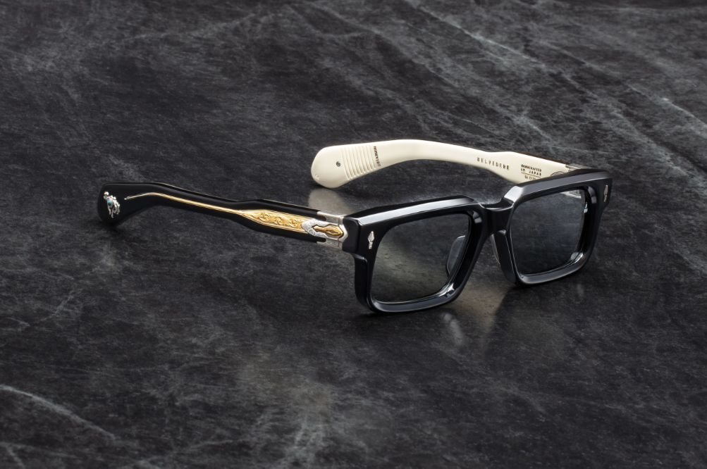 Sunglasses Model Belvedere in Color Smoke with Harbor lenses from Jacques Marie Mage's Last Frontier Special collection