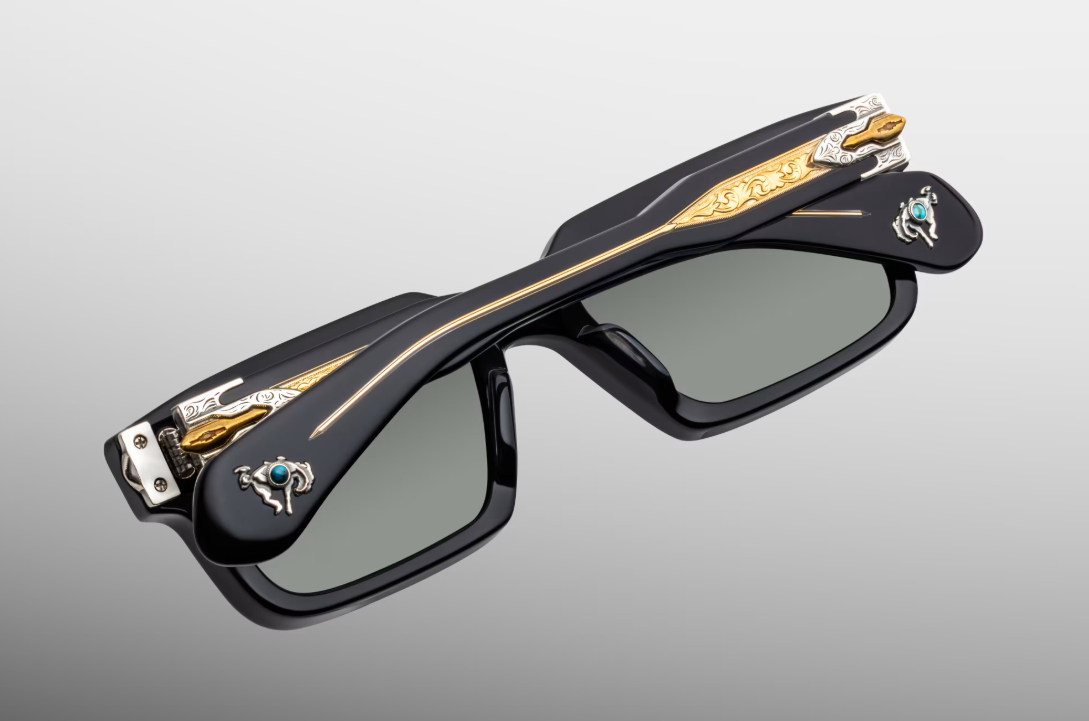 Sunglasses Model Belvedere in Color Smoke with Harbor lenses from Jacques Marie Mage's Last Frontier Special collection