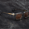 Sunglasses Model Belvedere in Color tempest with Golden Amber lenses from Jacques Marie Mage's Last Frontier Special collection