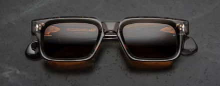 Sunglasses Model Belvedere in Color tempest with Golden Amber lenses from Jacques Marie Mage's Last Frontier Special collection