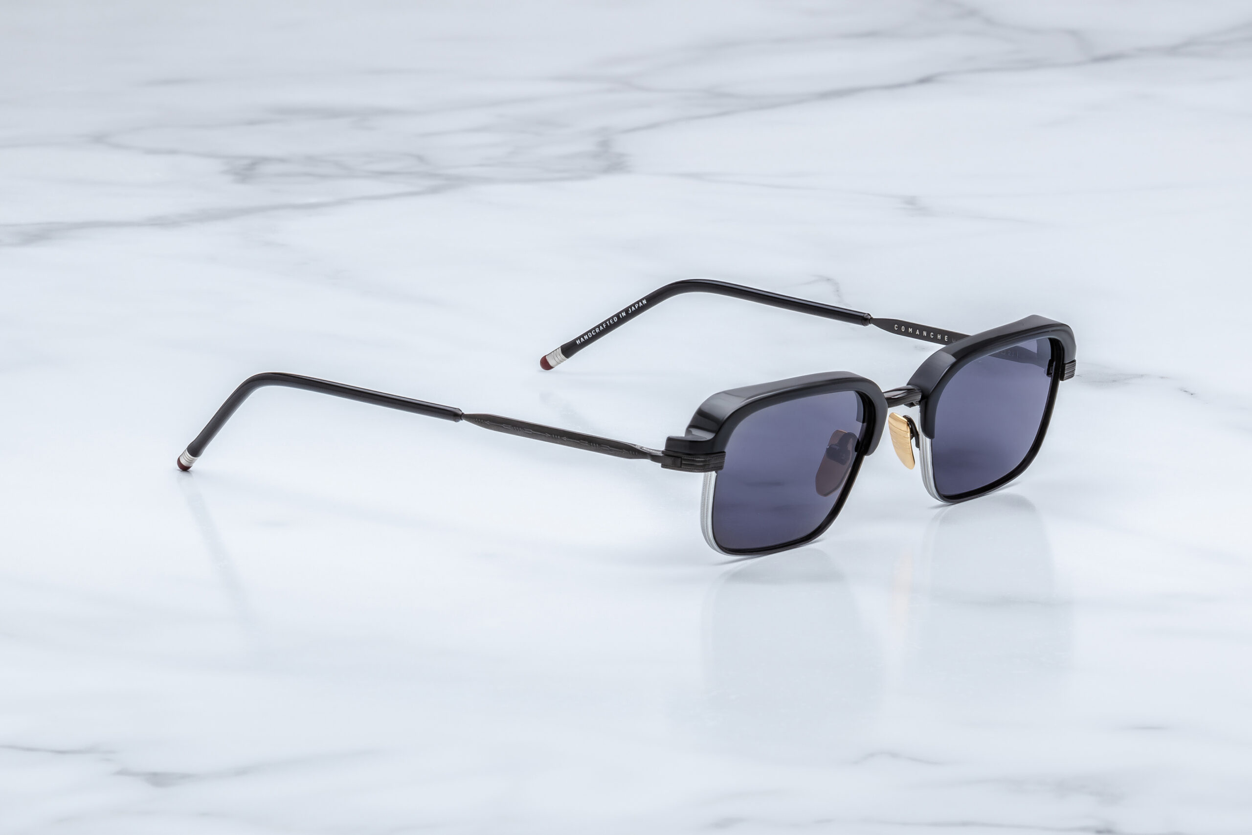 SUnglasses Model Commanche in Corbeau with Jet lenses from Jacques Marie Mage