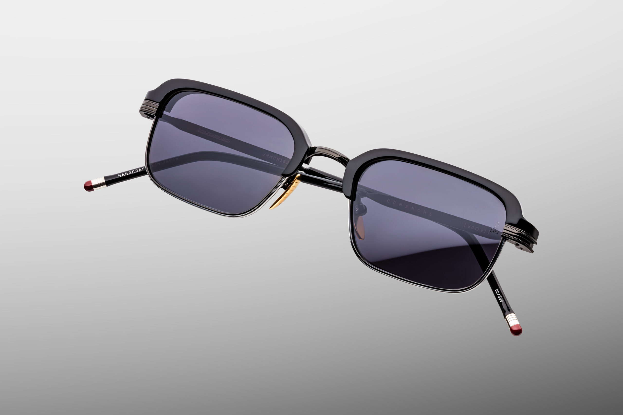 SUnglasses Model Commanche in Corbeau with Jet lenses from Jacques Marie Mage