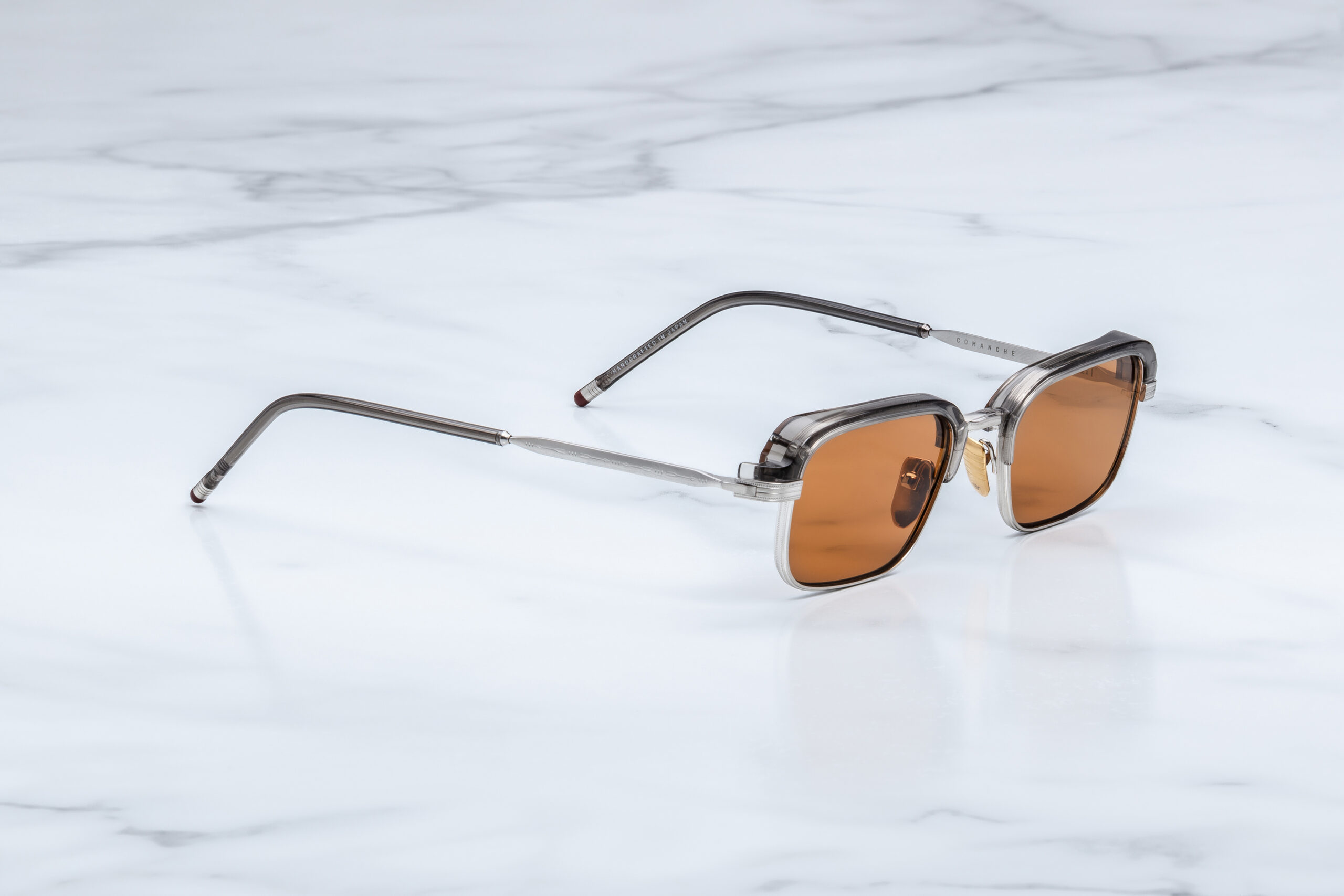 SUnglasses Model Commanche in Tempest with Orange lenses from Jacques Marie Mage