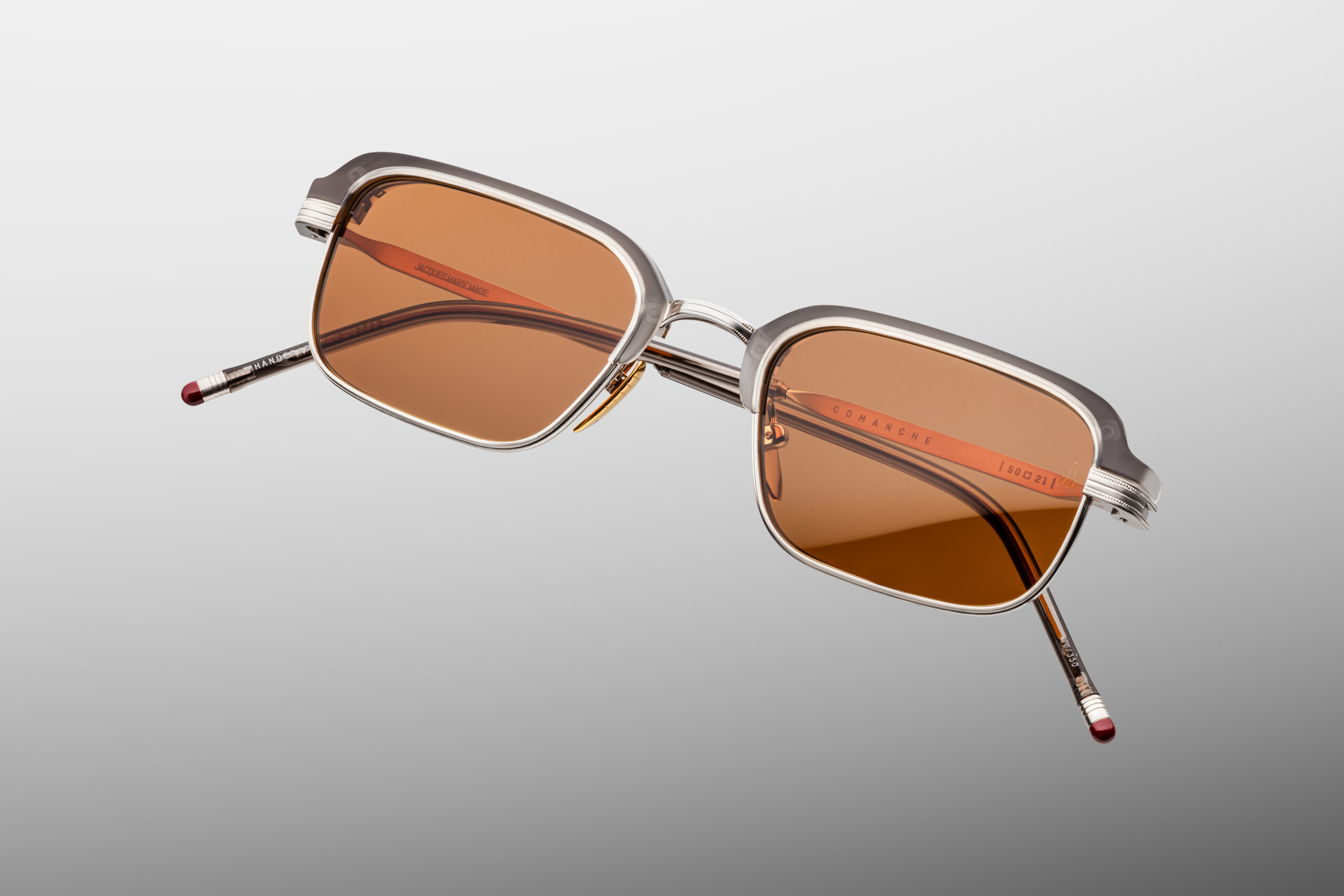 SUnglasses Model Commanche in Tempest with Orange lenses from Jacques Marie Mage