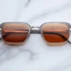 SUnglasses Model Commanche in Tempest with Orange lenses from Jacques Marie Mage