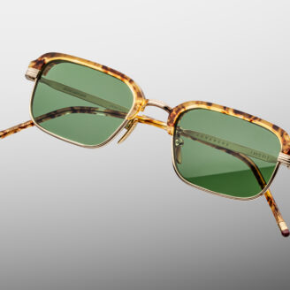 Sunglasses Model Commanche in Color VIntage Tortoise with Vintage Green lenses from Jacques Marie Mage
