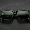 Sunglasses Model Dakota in Color Castor with Pure Green lenses from Jacques Marie Mage's Last Frontier Special collection