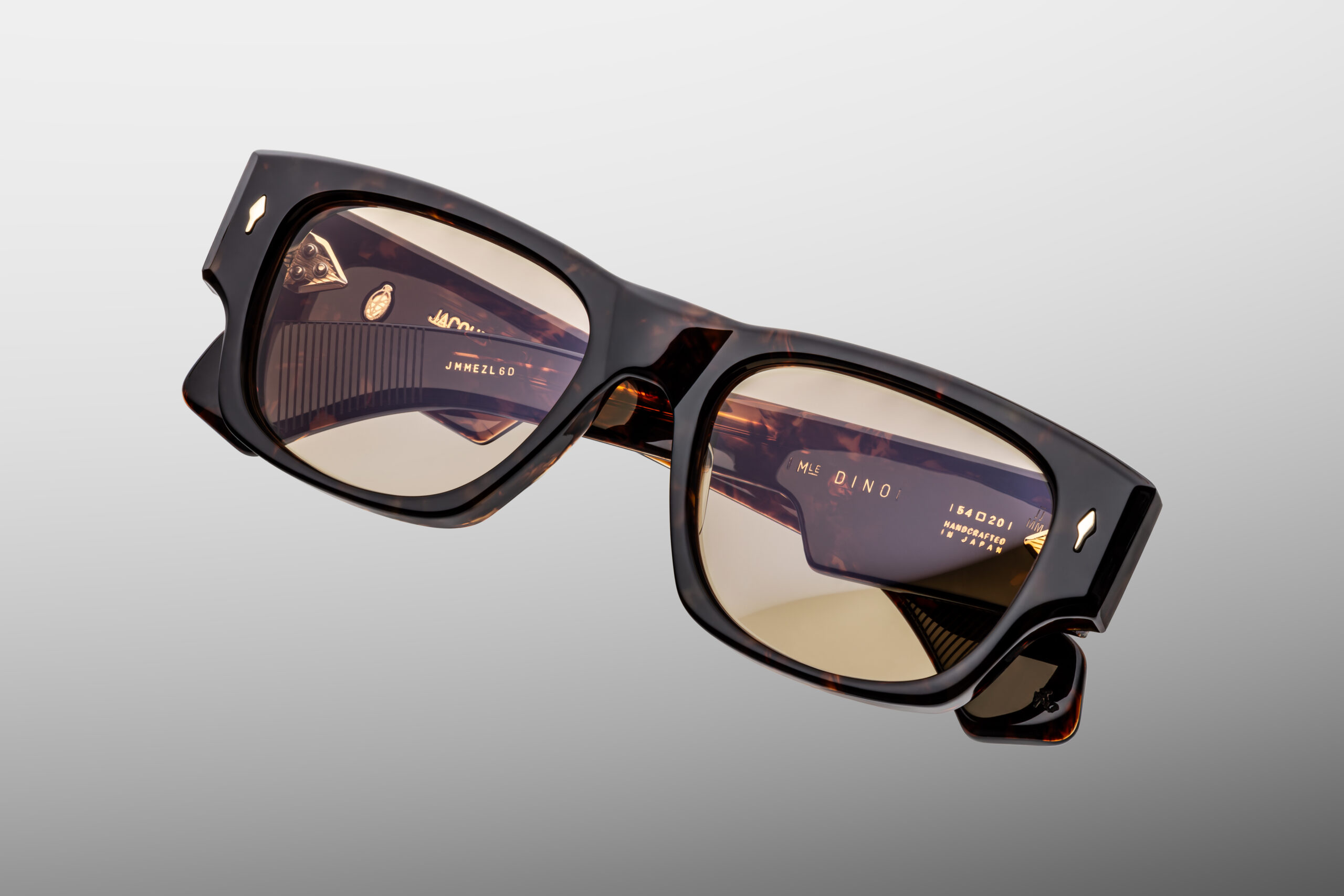 Sunglasses Model Dino in color Agar with Yellow lenses from Jacques Marie Mage