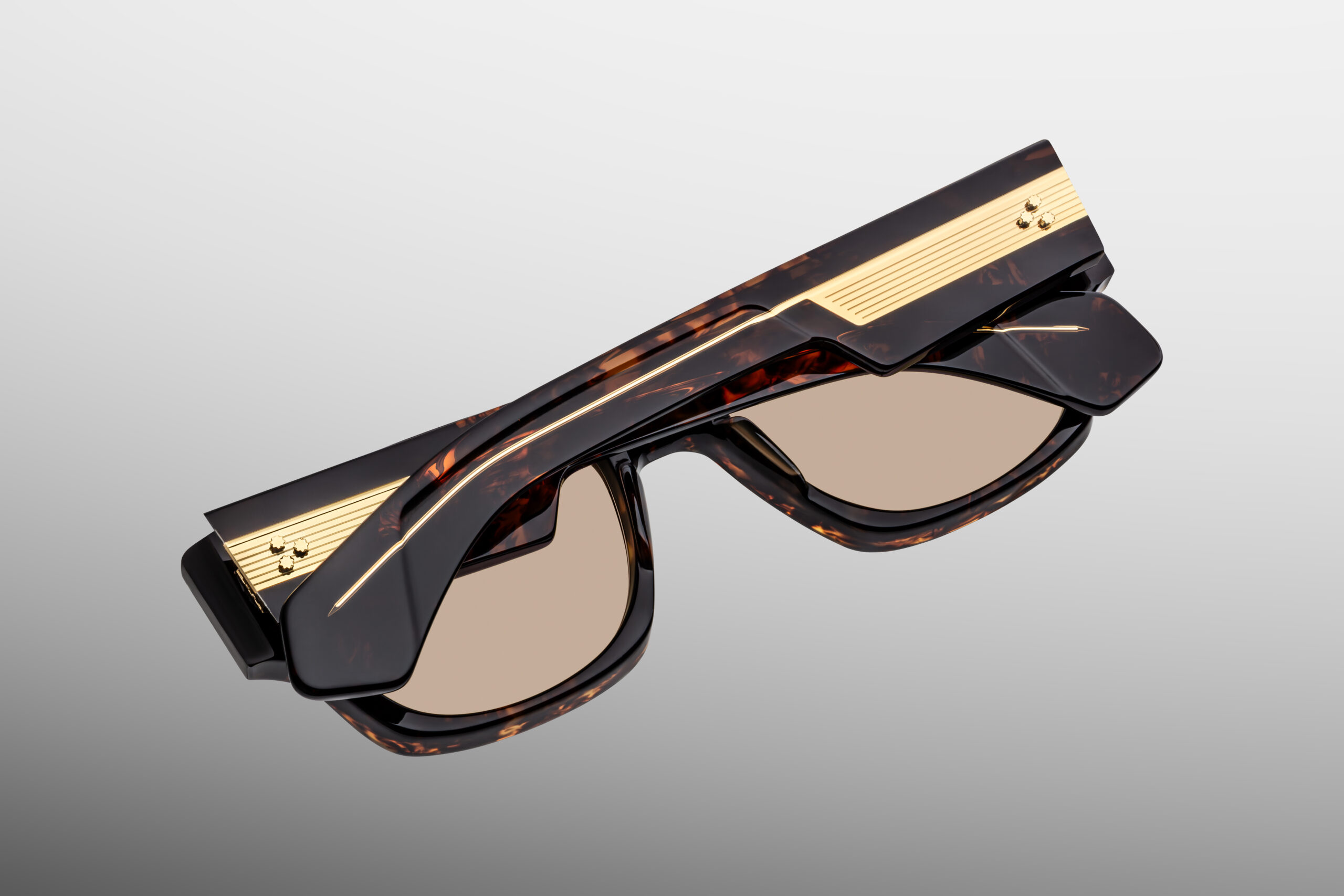 Sunglasses Model Dino in color Agar with Yellow lenses from Jacques Marie Mage