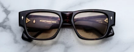 Sunglasses Model Dino in color Agar with Yellow lenses from Jacques Marie Mage