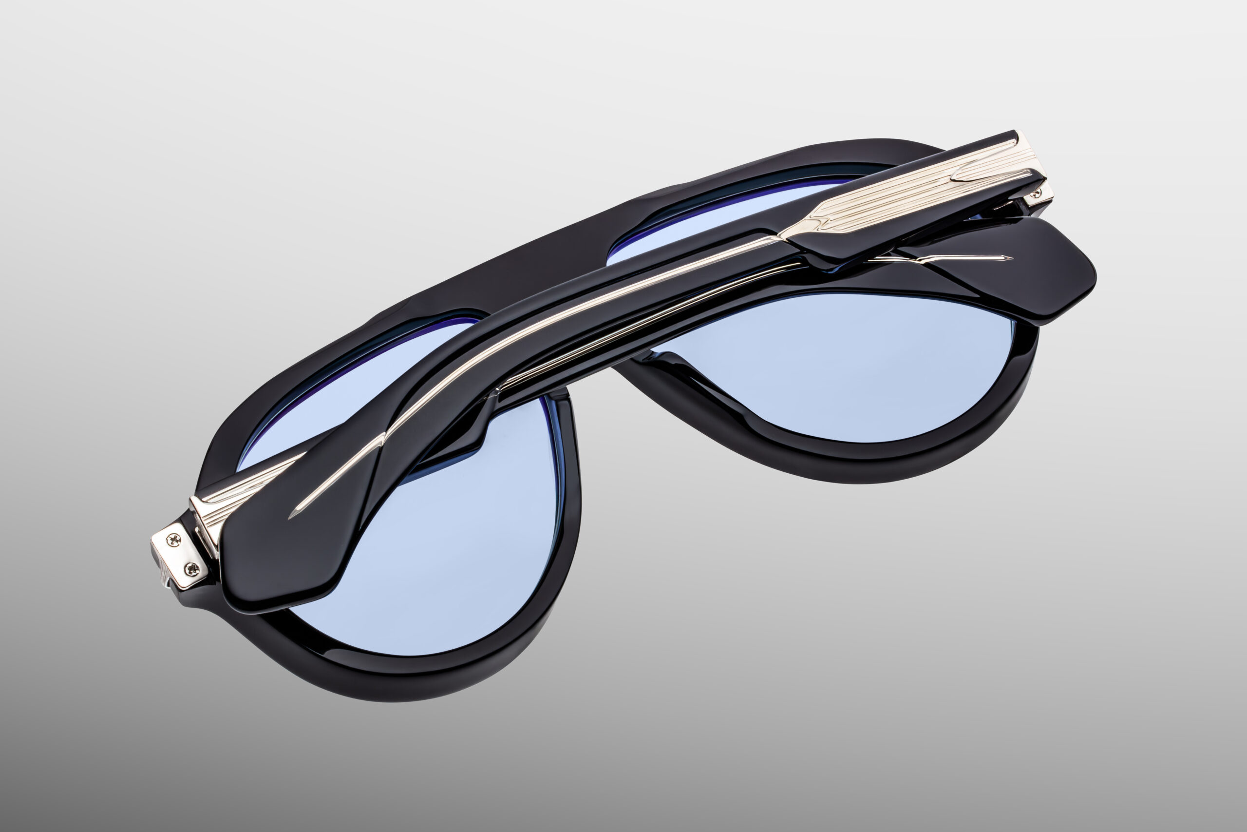 Sunglasses Model Donnybrook in color Obscure with Serene Blue lenses from Jacques Marie Mage