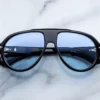 Sunglasses Model Donnybrook in color Obscure with Serene Blue lenses from Jacques Marie Mage