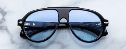 Sunglasses Model Donnybrook in color Obscure with Serene Blue lenses from Jacques Marie Mage