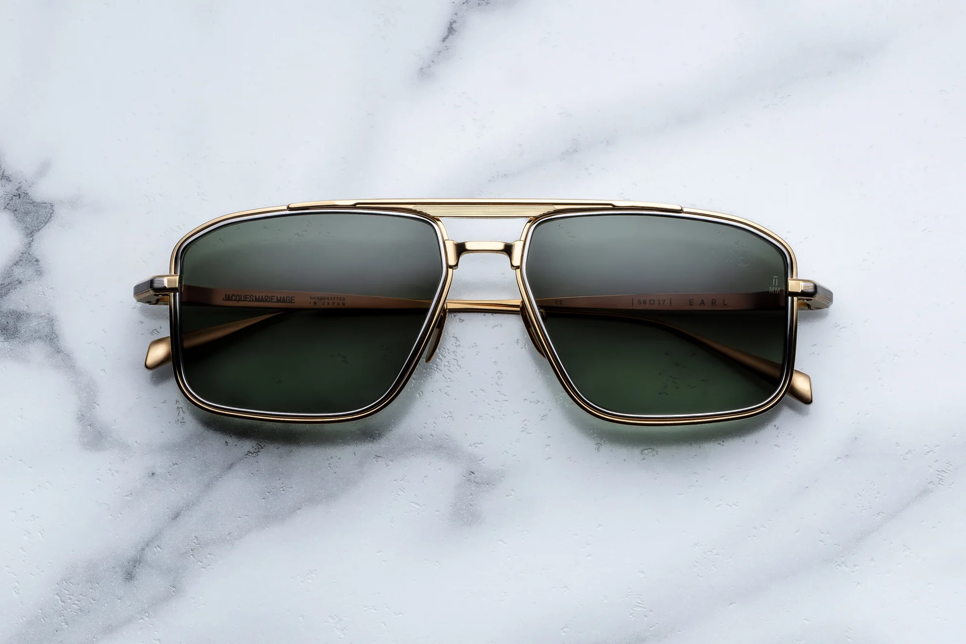 Sunglasses Model Earl in Color Musket with Moss Gradient lenses from Jacques Marie Mage