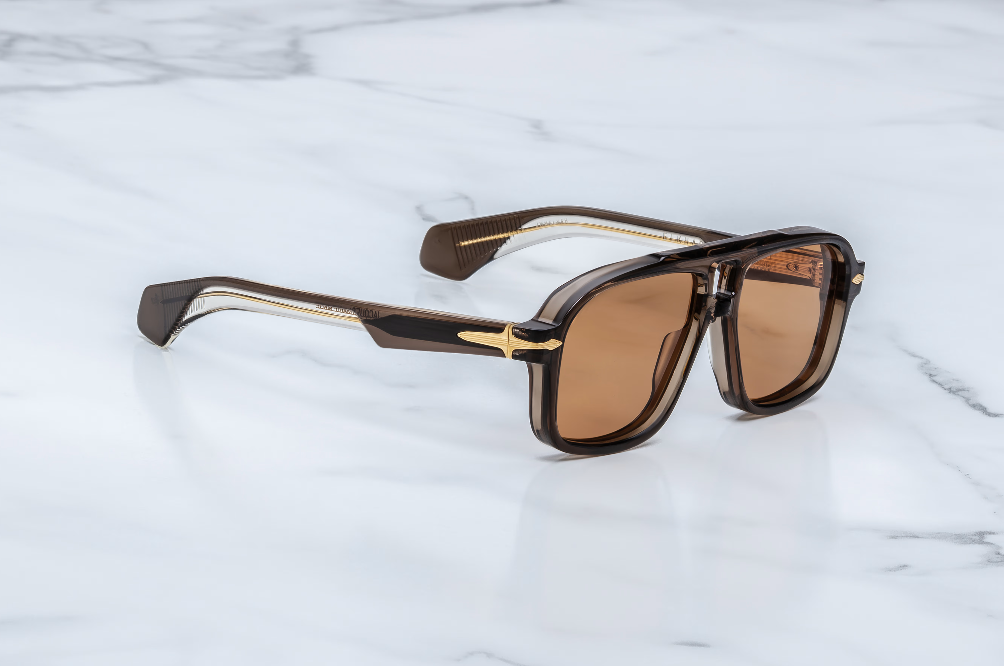 Sunglasses Model Elkhart in Color London with Orange lenses from Jacques Marie Mage