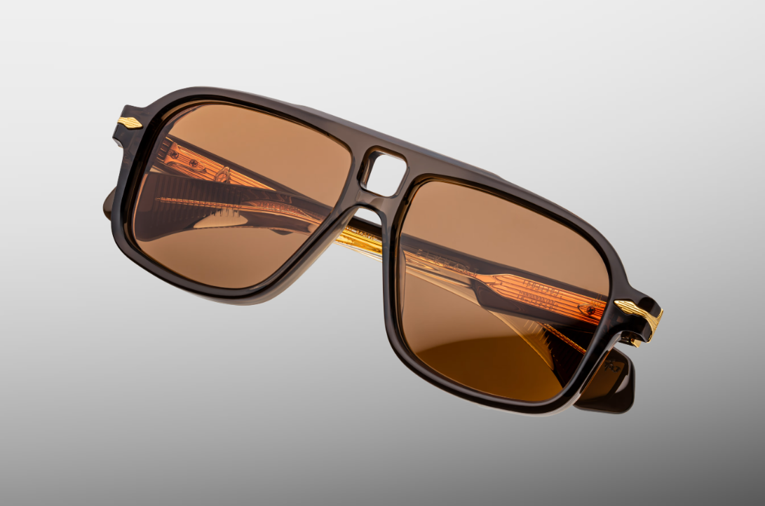 Sunglasses Model Elkhart in Color London with Orange lenses from Jacques Marie Mage