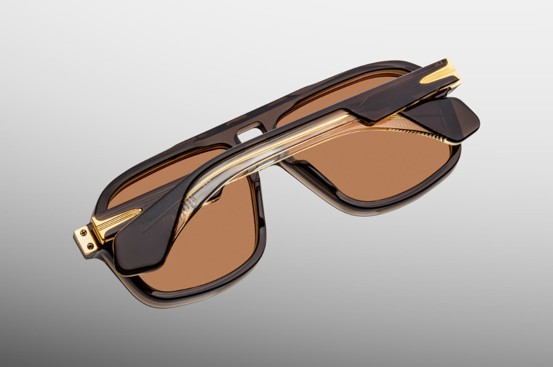 Sunglasses Model Elkhart in Color London with Orange lenses from Jacques Marie Mage