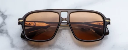 Sunglasses Model Elkhart in Color London with Orange lenses from Jacques Marie Mage