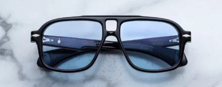 Sunglasses Model Elkhart in Color Obscure with Serene Blue lenses from Jacques Marie Mage