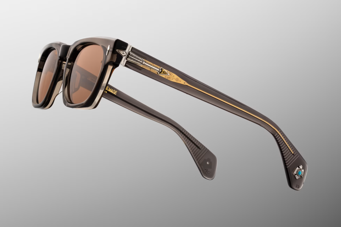 Sunglasses Model Rawlins in Color tempest with Golden Amber lenses from Jacques Marie Mage's Last Frontier Special collection