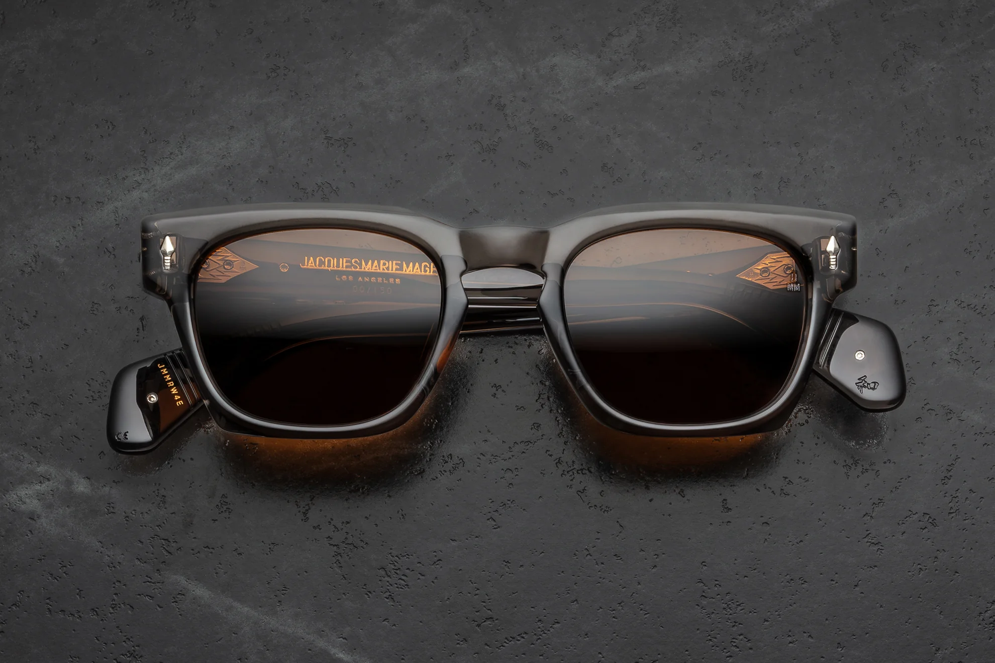 Sunglasses Model Rawlins in Color tempest with Golden Amber lenses from Jacques Marie Mage's Last Frontier Special collection