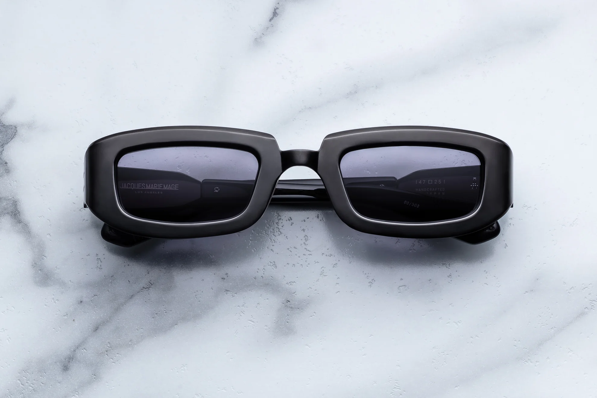 Sunglasses Model Ryder in Color Black with Charcoal lenses from Jacques Marie Mage