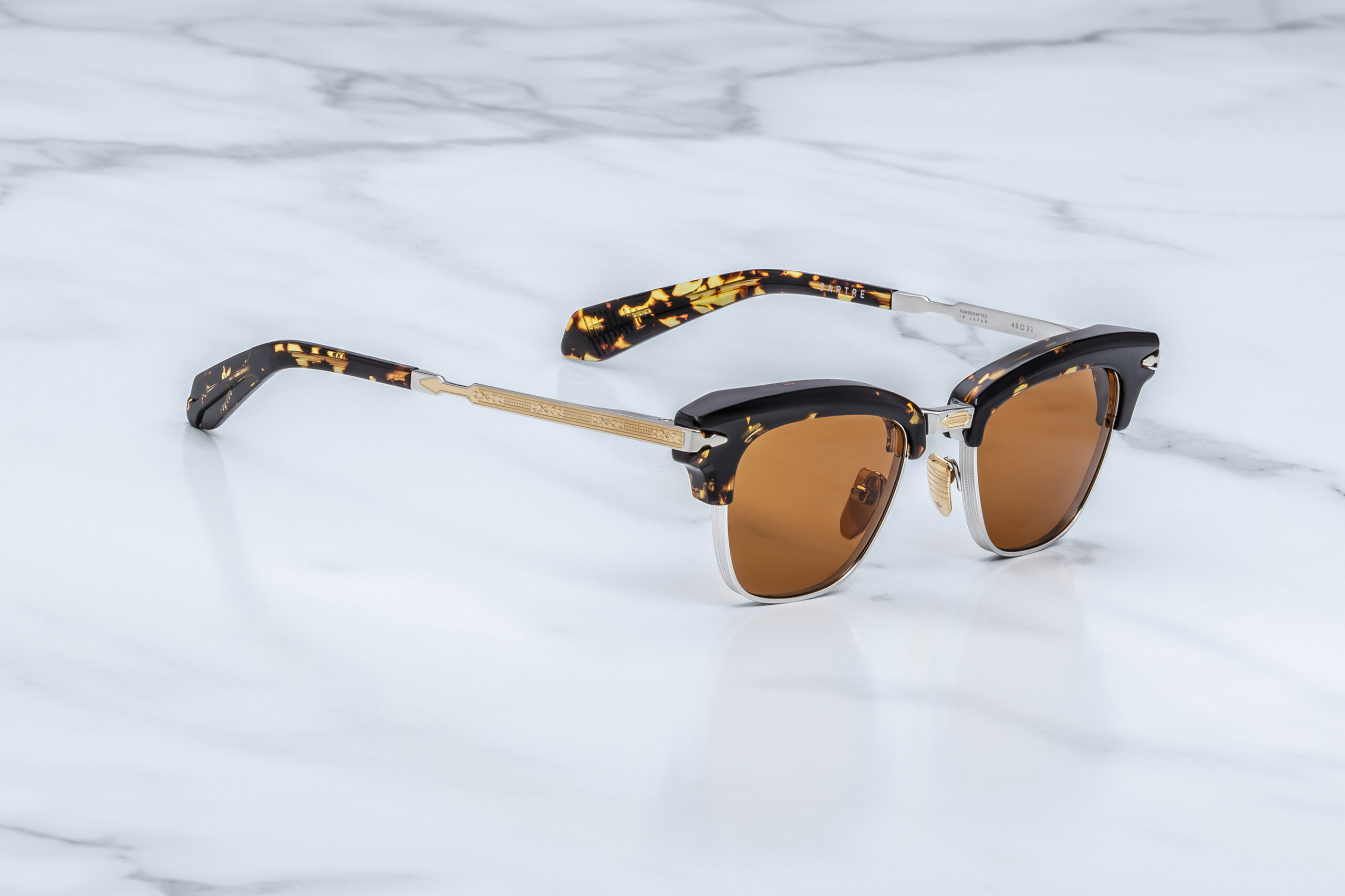 Sunglasses Model Sartre in color Tokyo with brown lenses from Jacques Marie Mage