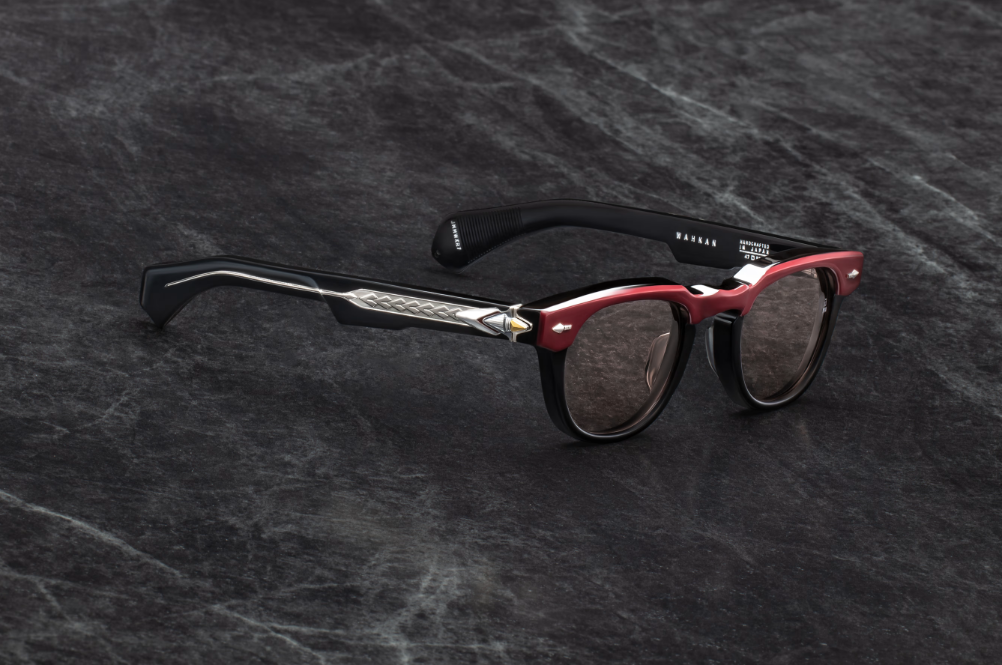 Sunglasses Model Wahkan in color Bordeaux Empire with Clay lenses from Jacques Marie Mage's Last frontier collection