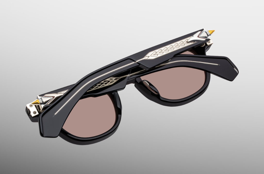 Sunglasses Model Wahkan in color Bordeaux Empire with Clay lenses from Jacques Marie Mage's Last frontier collection