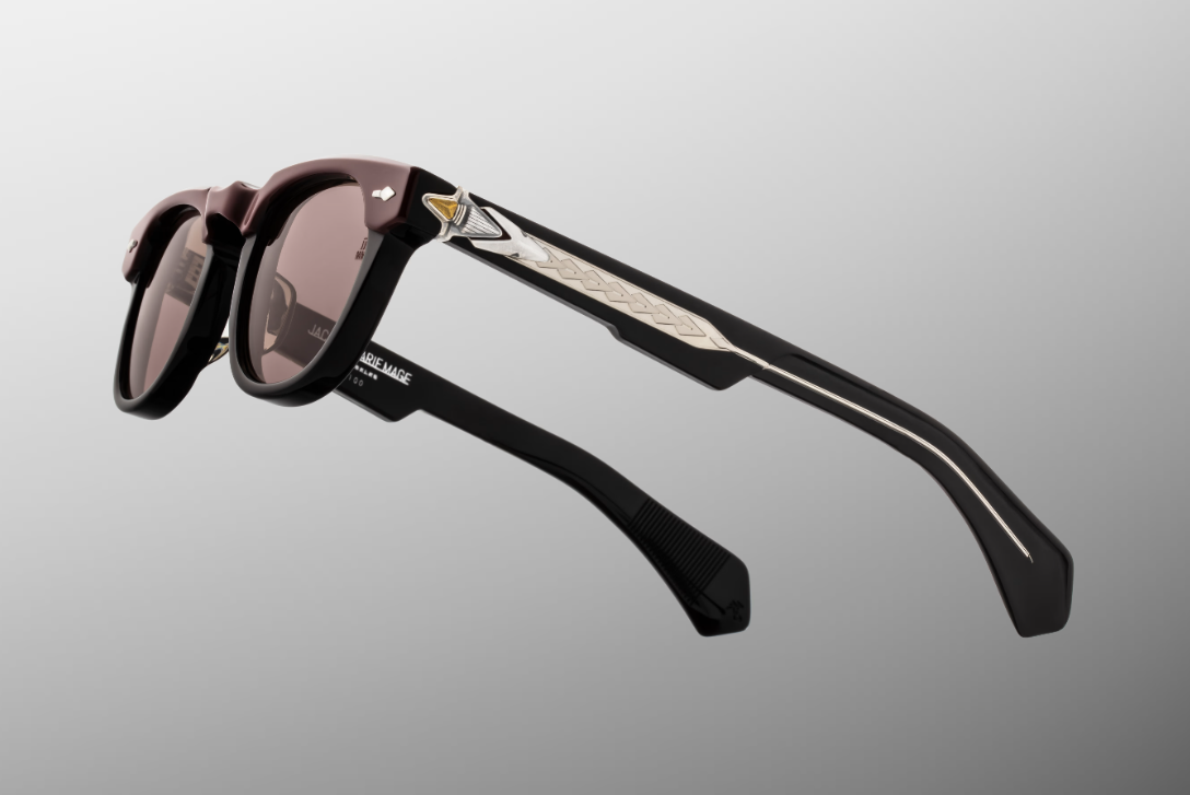 Sunglasses Model Wahkan in color Bordeaux Empire with Clay lenses from Jacques Marie Mage's Last frontier collection