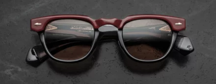 Sunglasses Model Wahkan in color Bordeaux Empire with Clay lenses from Jacques Marie Mage's Last frontier collection