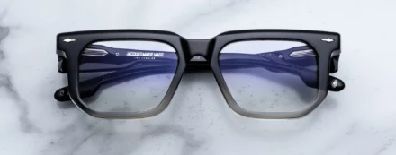 Optical Frame Model Yoshi in Color Black fade with Superlight Grey lenses