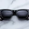 Sunglasses Model Zimmerman in Color Bloodstone with Jet lenses from Jacques Marie Mage
